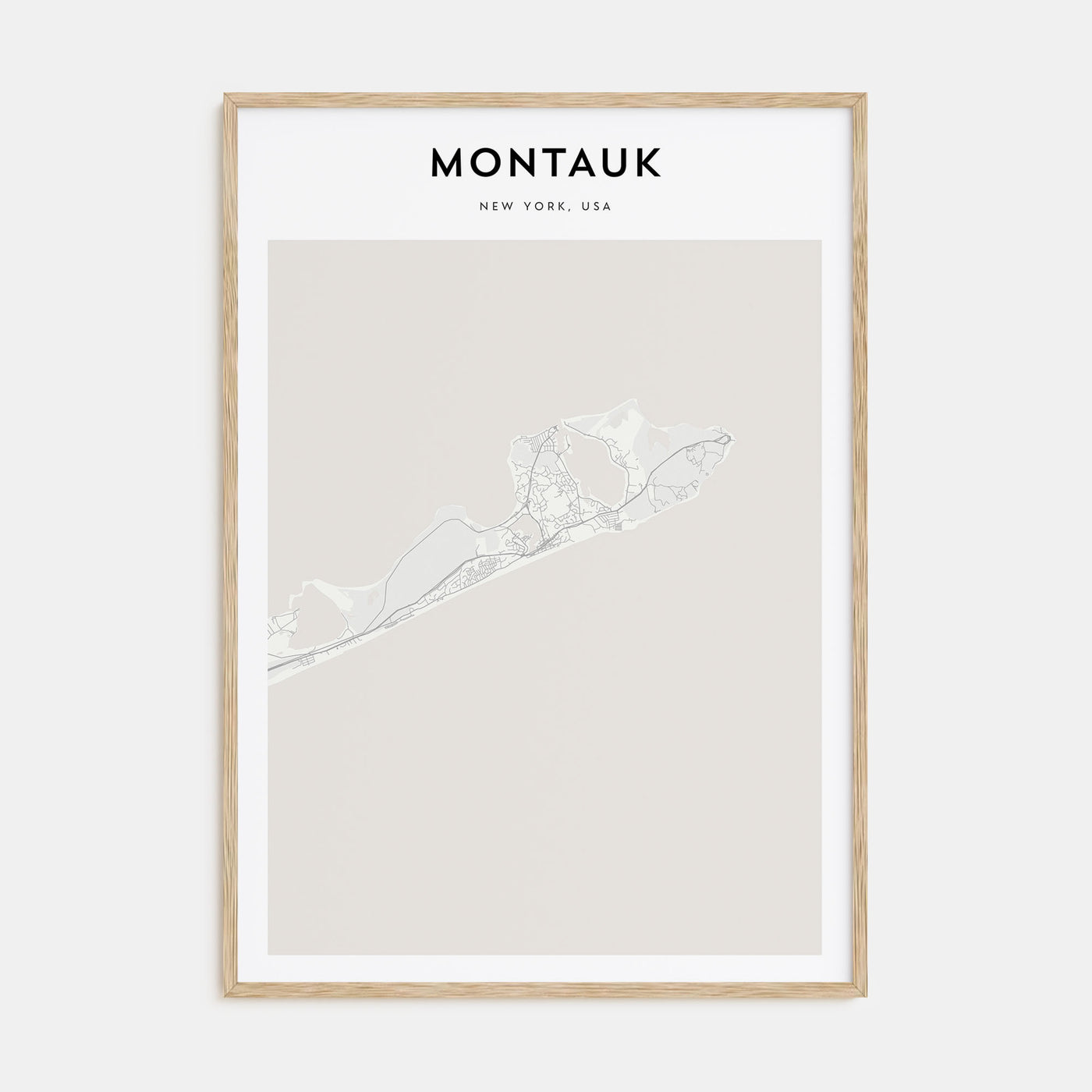 Montauk Map Portrait Poster