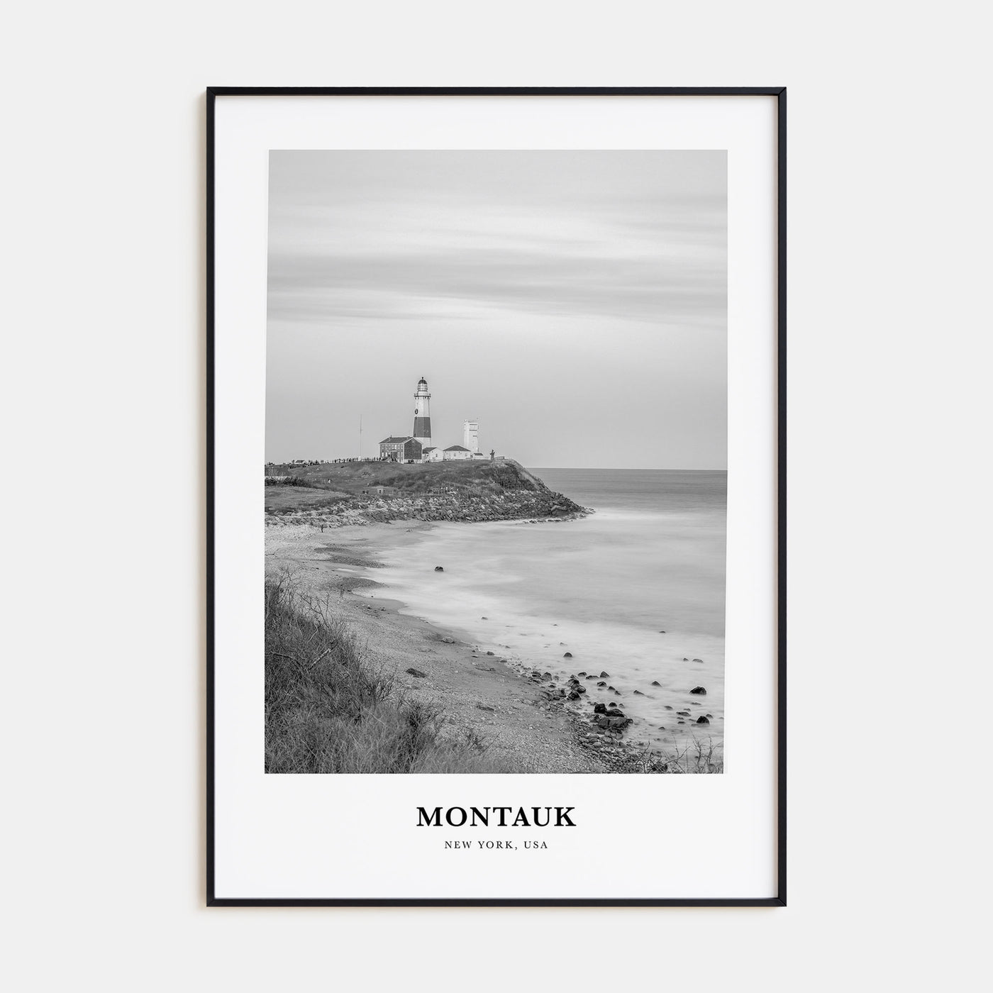 Montauk Portrait B&W No 1 Poster