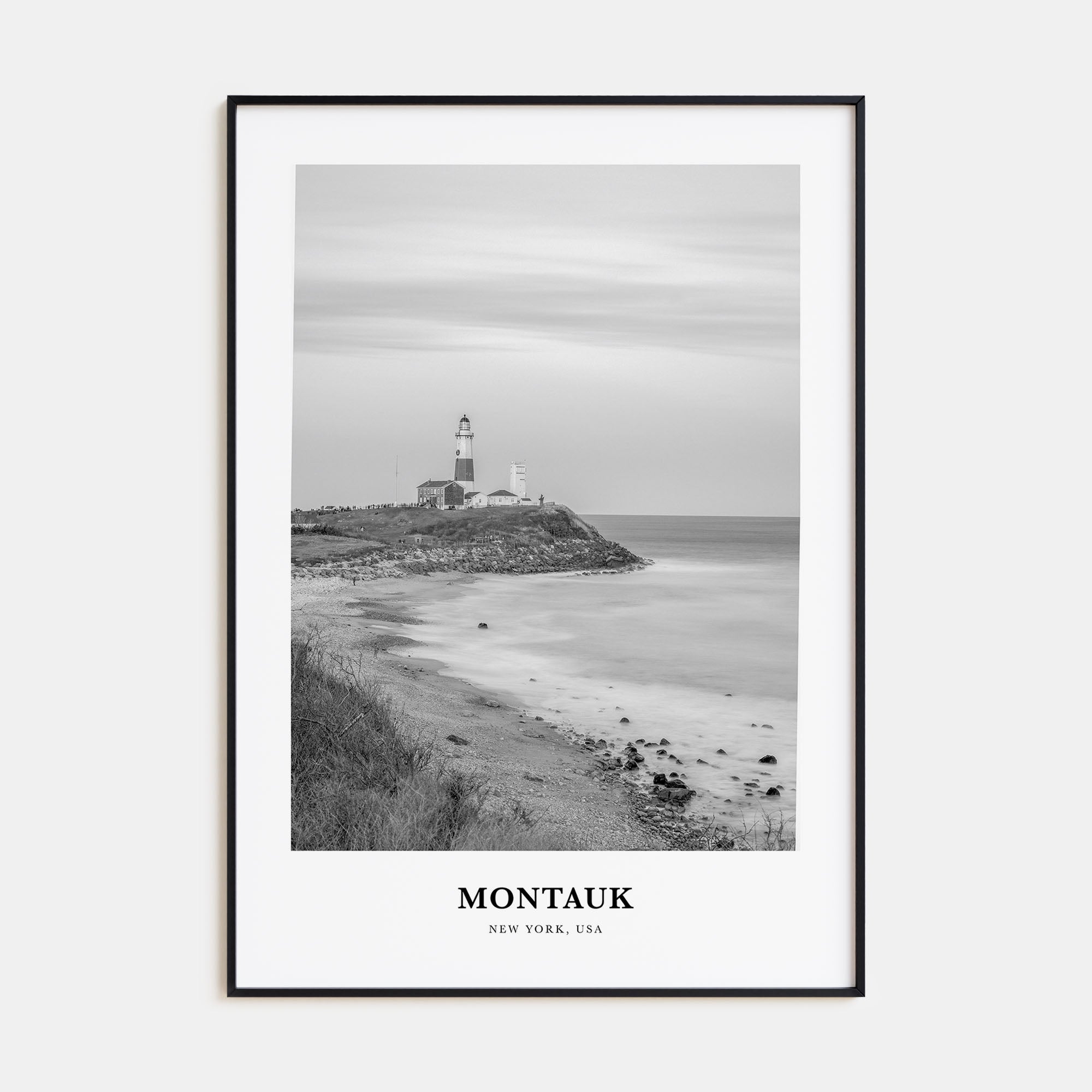 Montauk Portrait B&W No 1 Poster