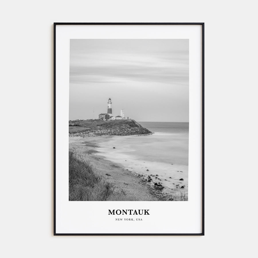 Montauk Portrait B&W No 1 Poster