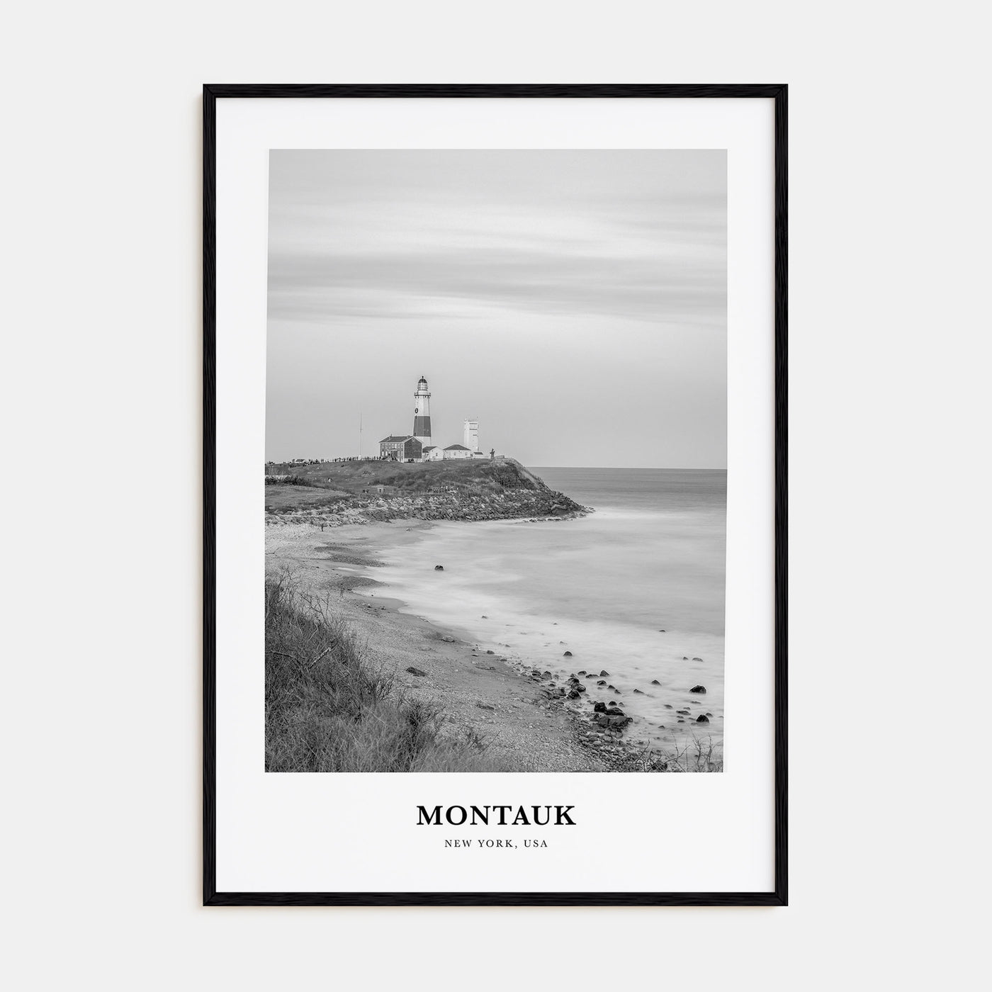 Montauk Portrait B&W No 1 Poster