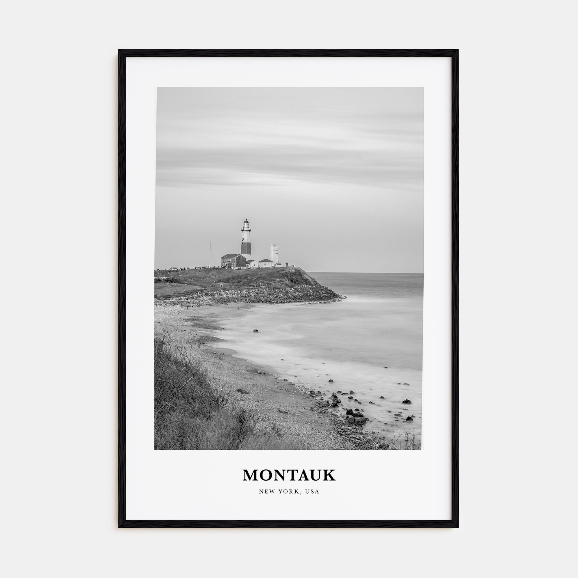 Montauk Portrait B&W No 1 Poster
