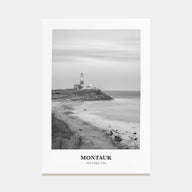 Montauk Portrait B&W No 1 Poster