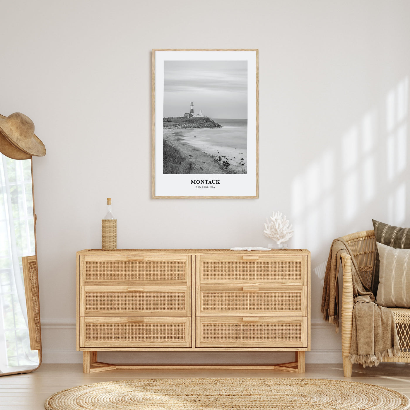 Montauk Portrait B&W No 1 Poster