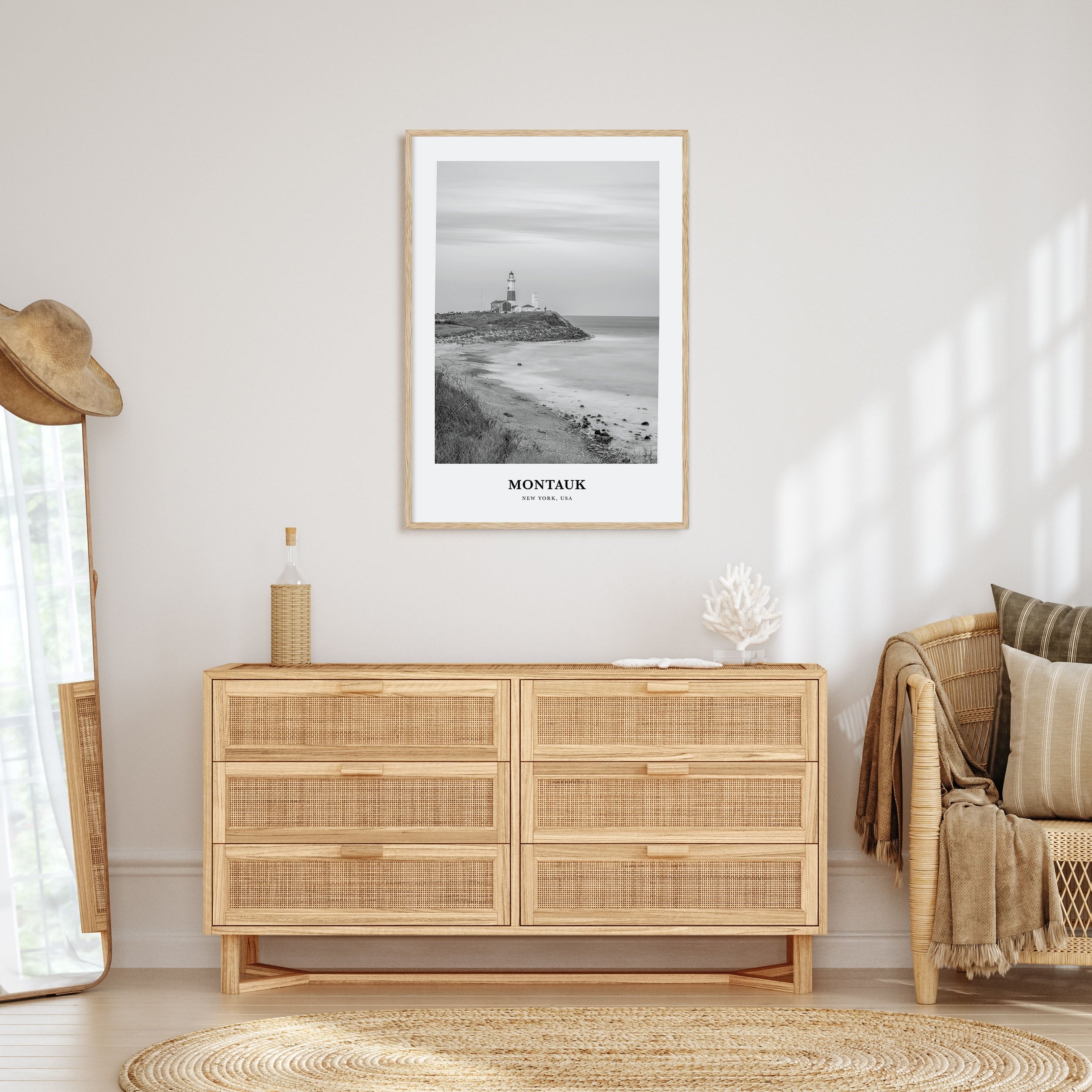 Montauk Portrait B&W No 1 Poster