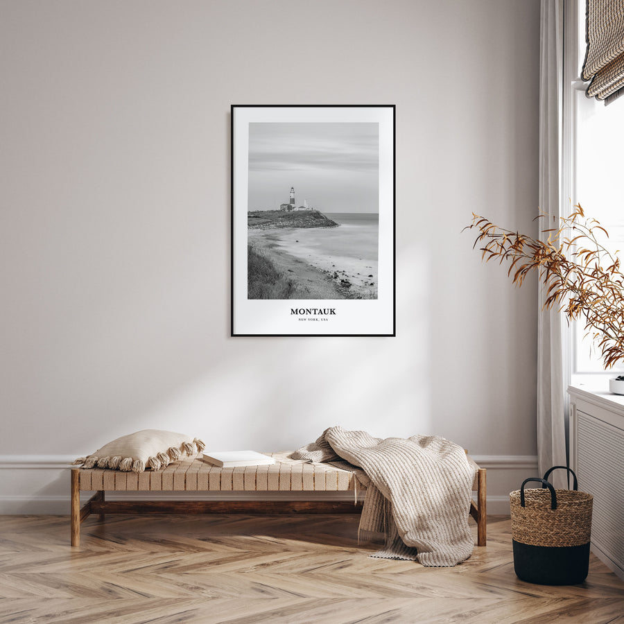 Montauk Portrait B&W No 1 Poster