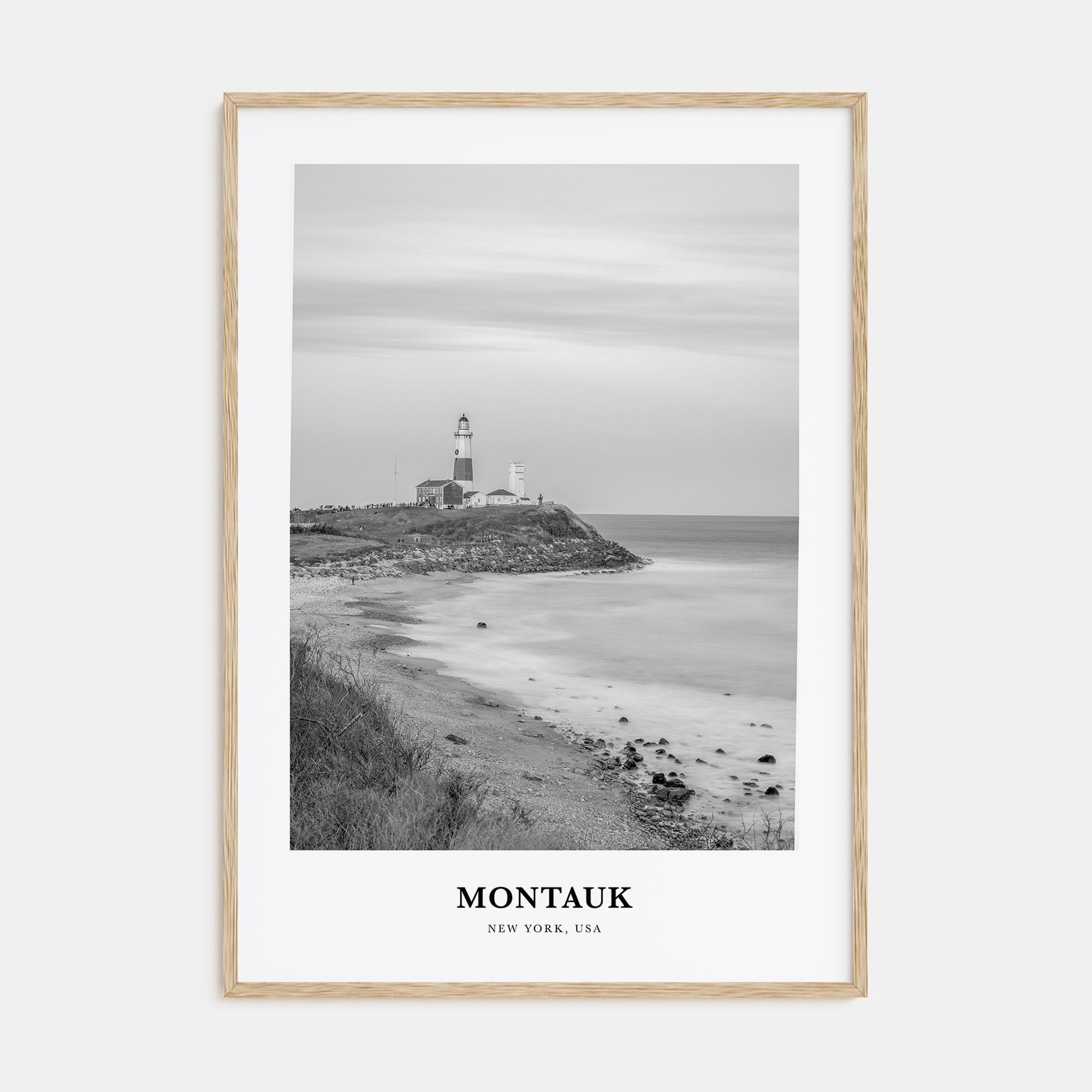 Montauk Portrait B&W No 1 Poster