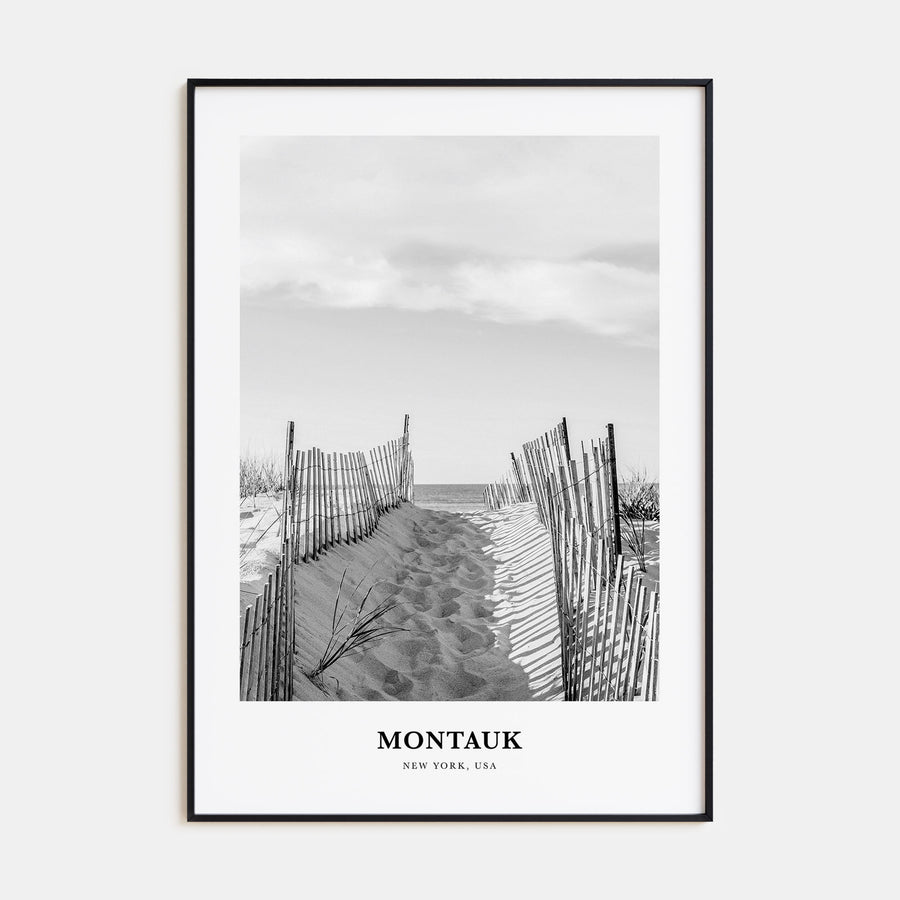 Montauk Portrait B&W No 2 Poster