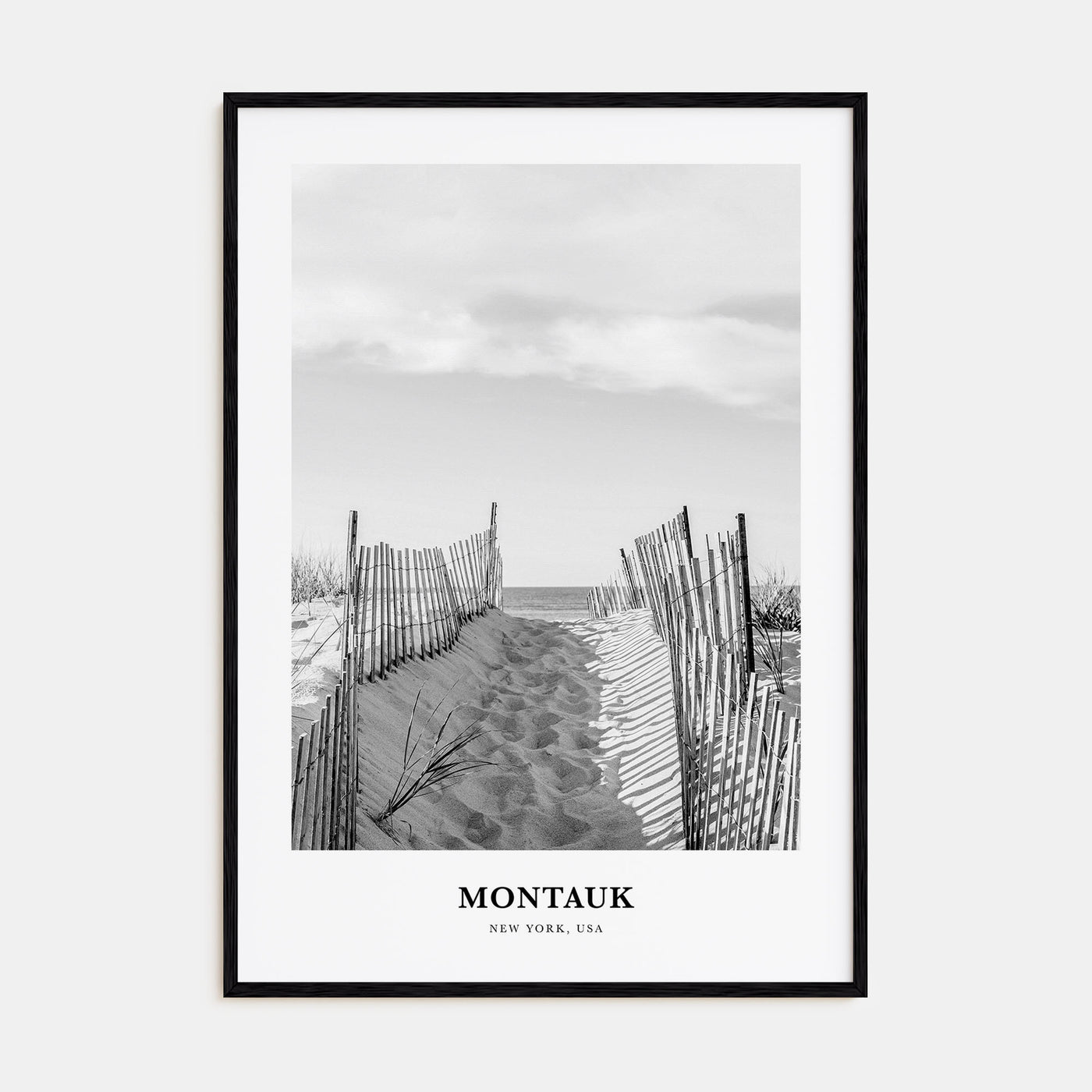 Montauk Portrait B&W No 2 Poster