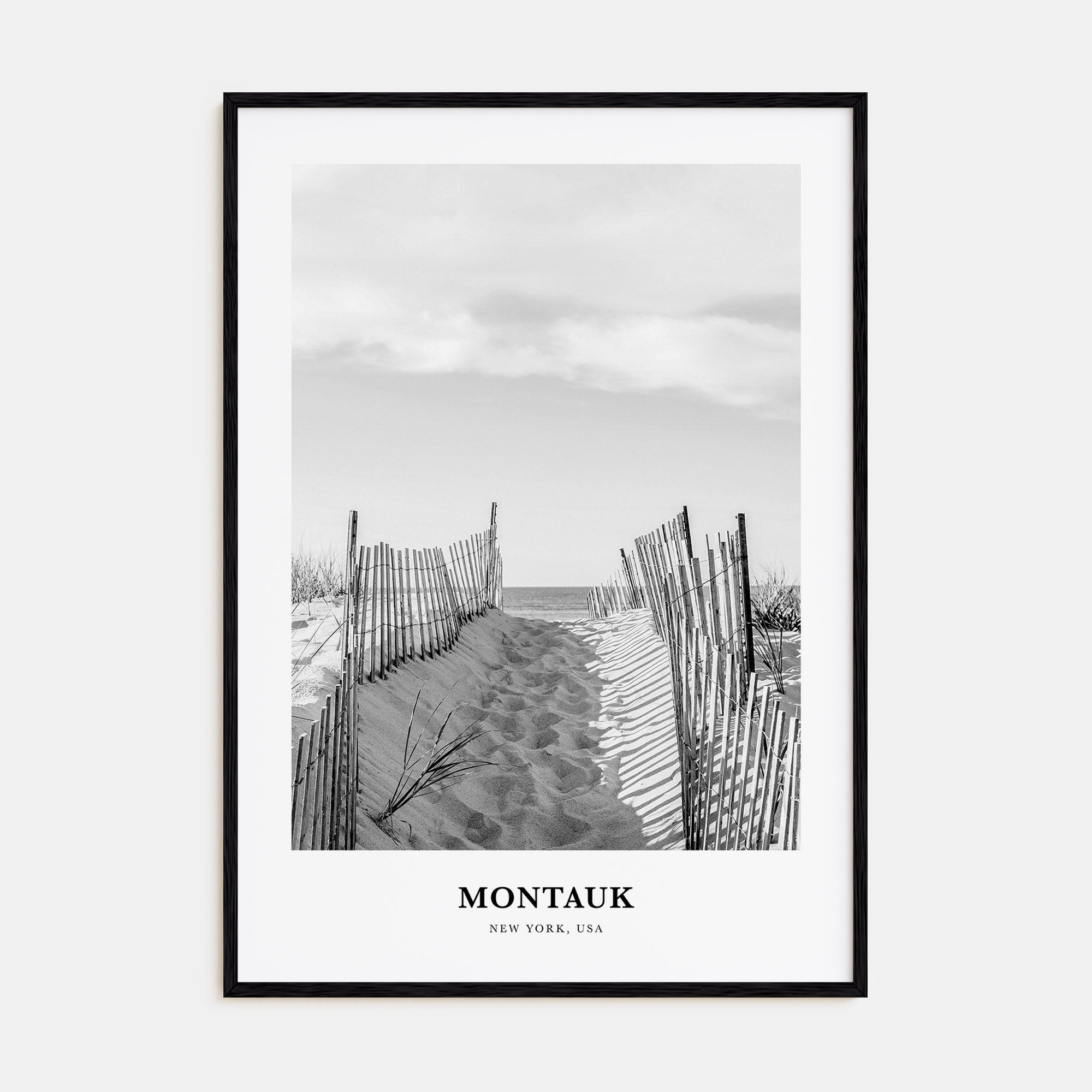 Montauk Portrait B&W No 2 Poster