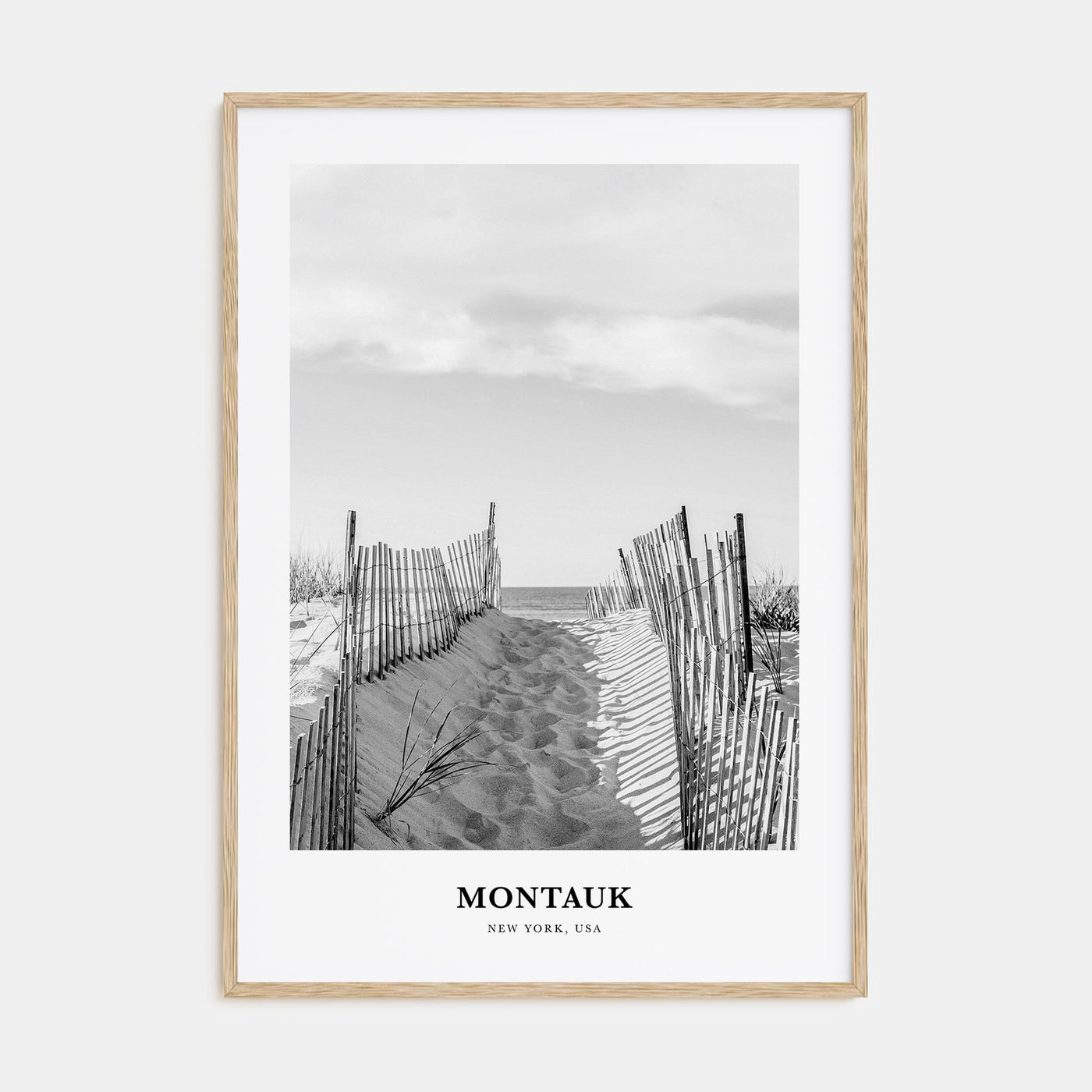 Montauk Portrait B&W No 2 Poster