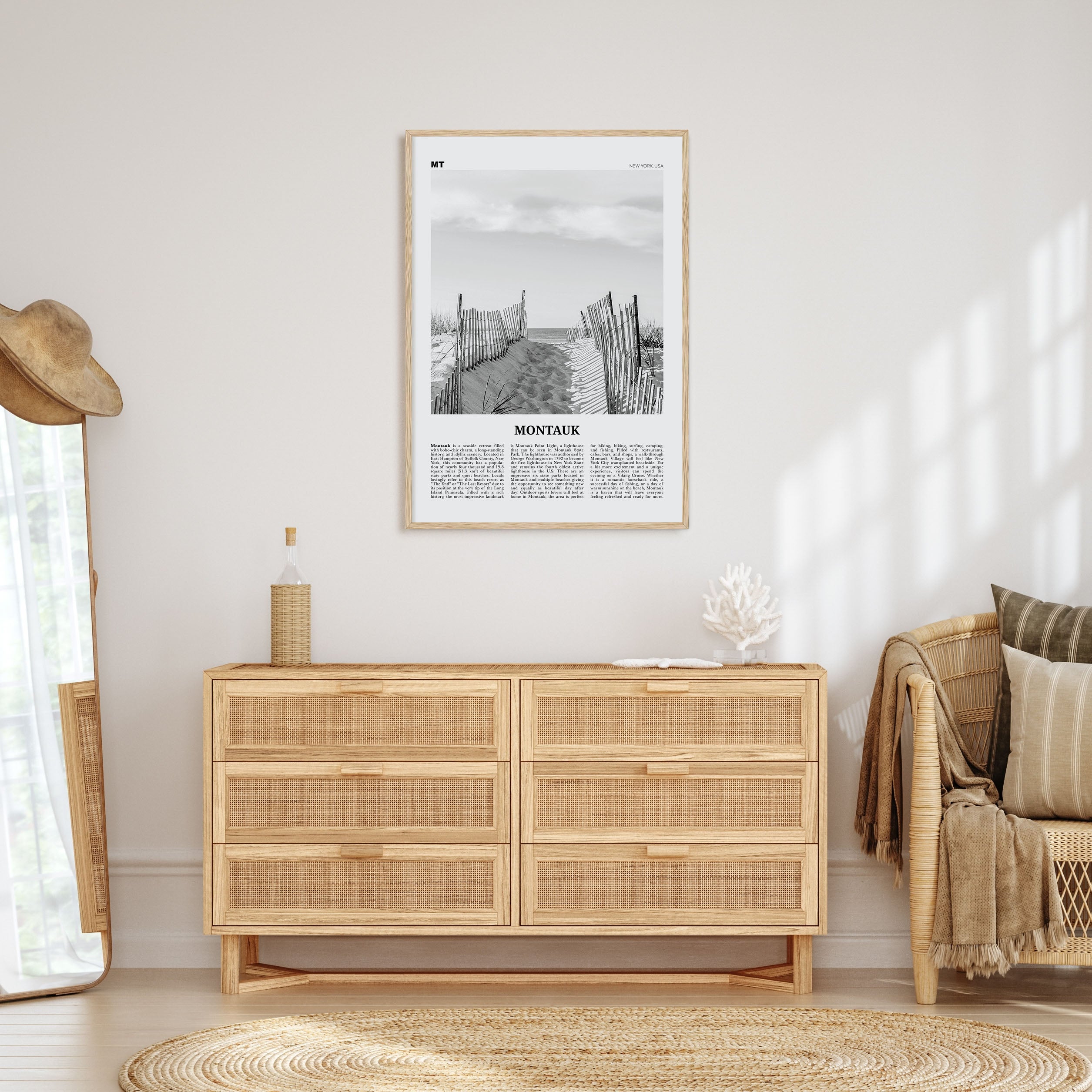 Montauk Travel B&W No 1 Poster