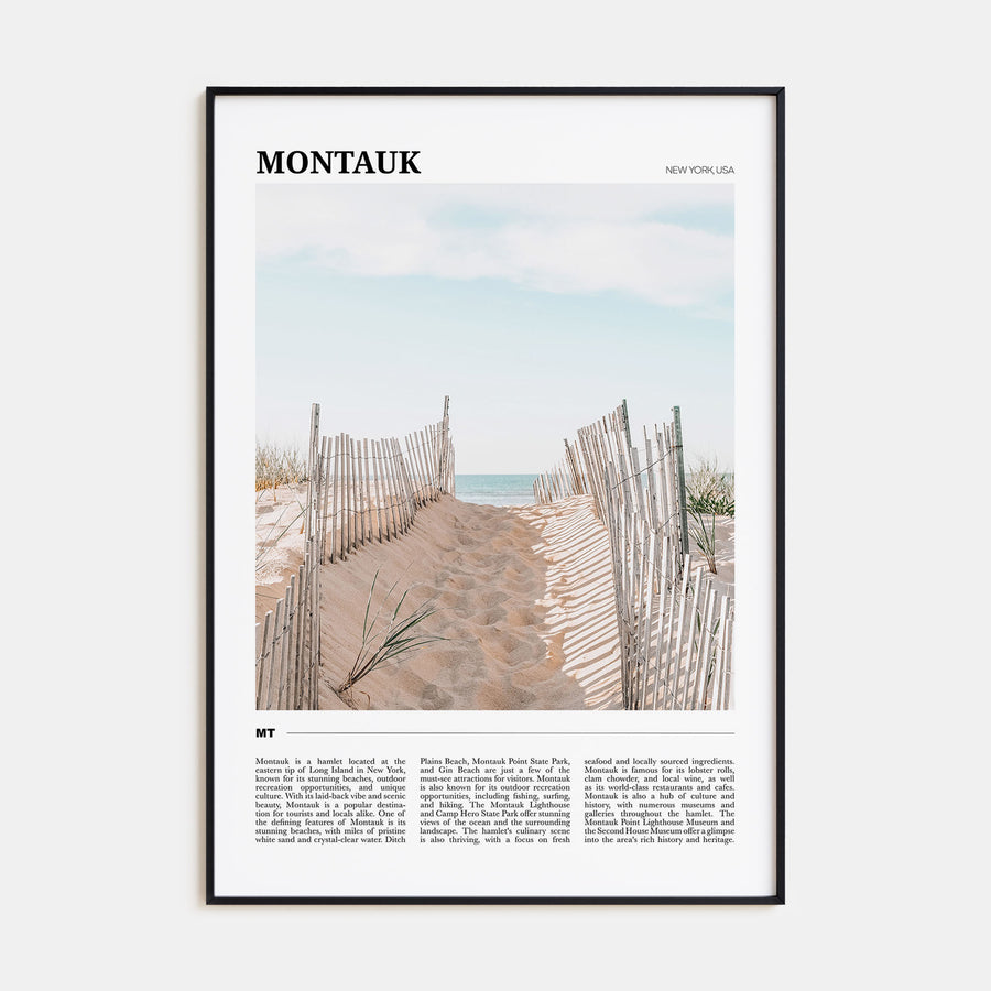 Montauk Travel Color Poster