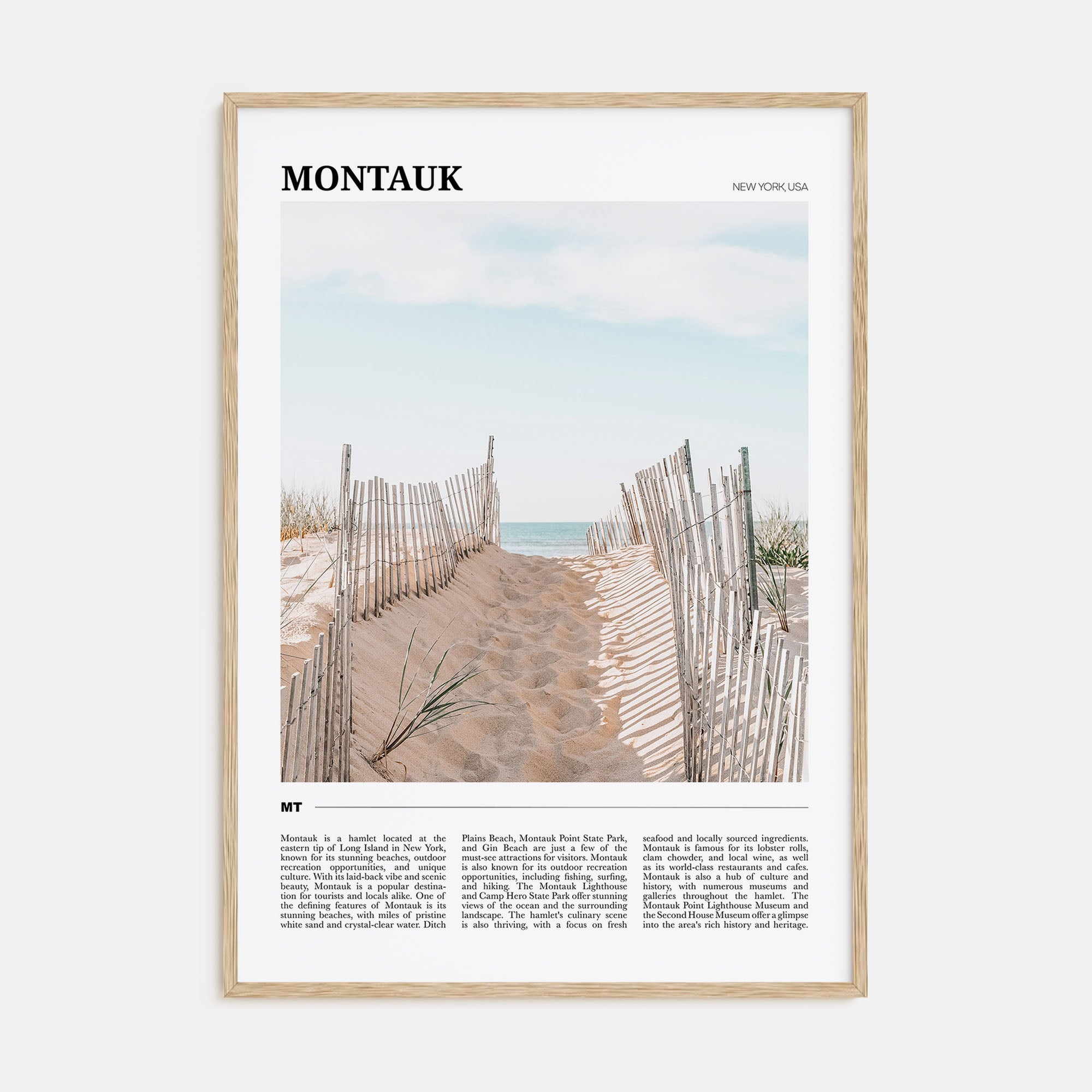 Montauk Travel Color Poster