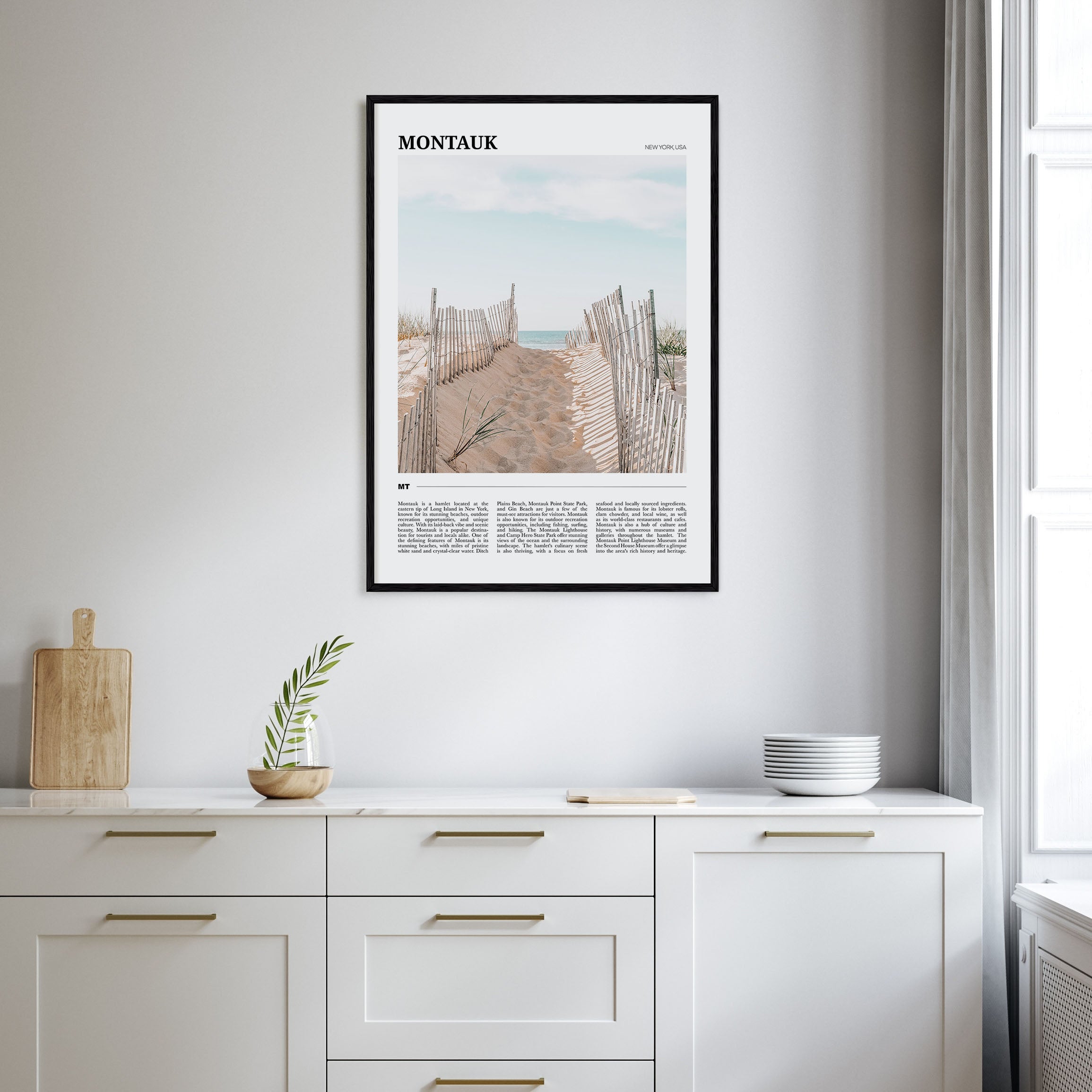 Montauk Travel Color Poster