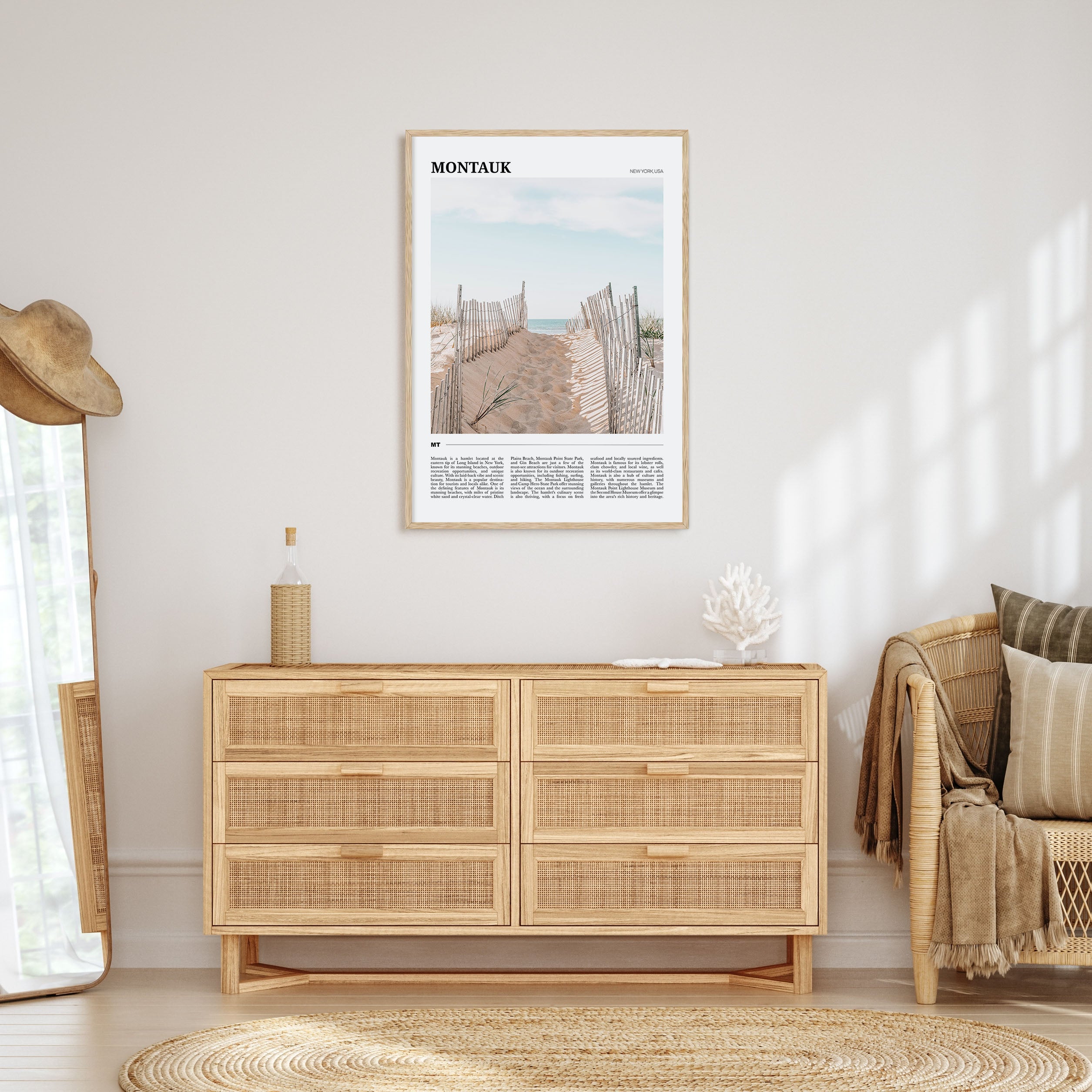 Montauk Travel Color Poster
