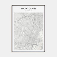 Montclair Map Portrait Poster