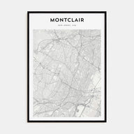 Montclair Map Portrait Poster