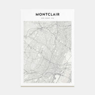 Montclair Map Portrait Poster