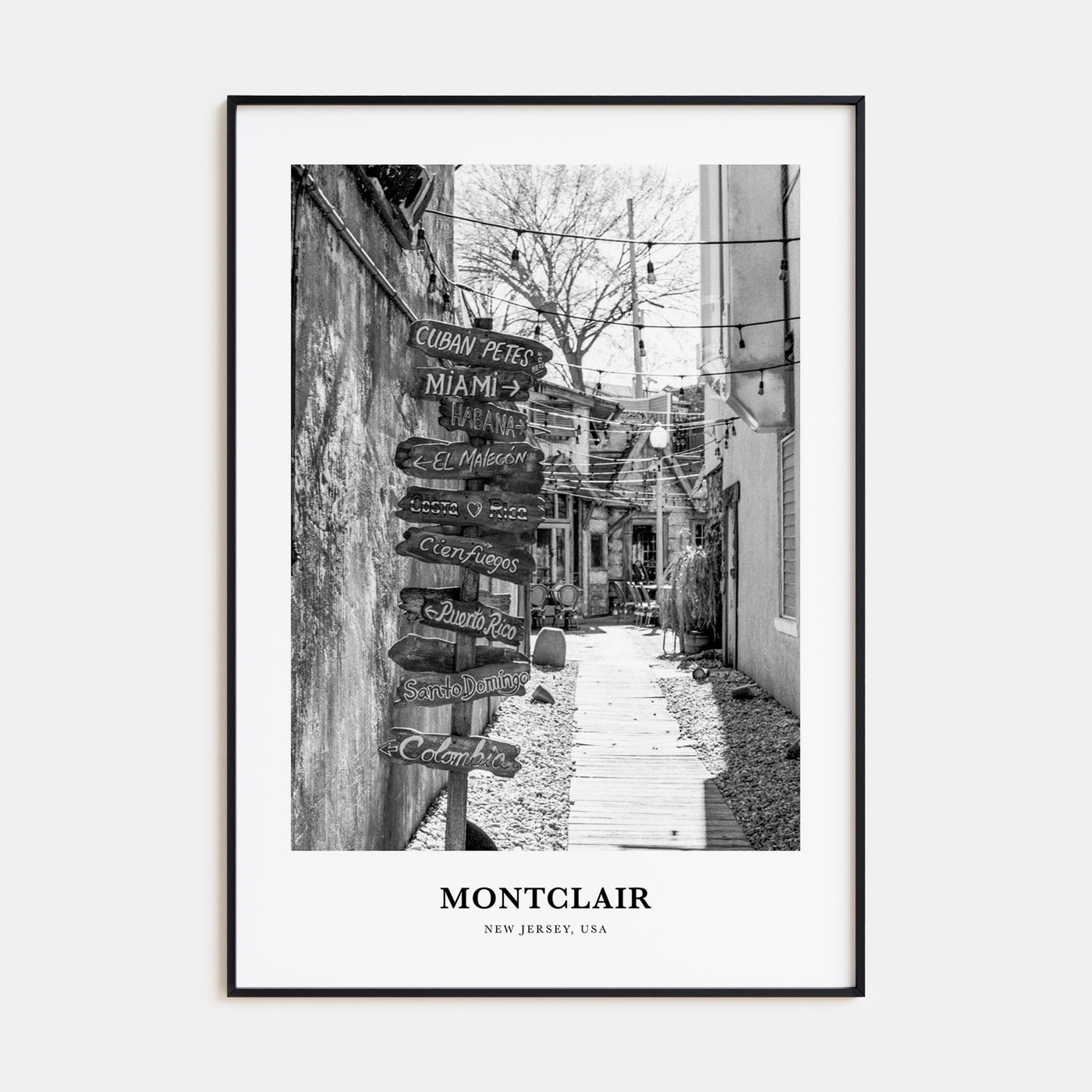 Montclair Portrait B&W Poster