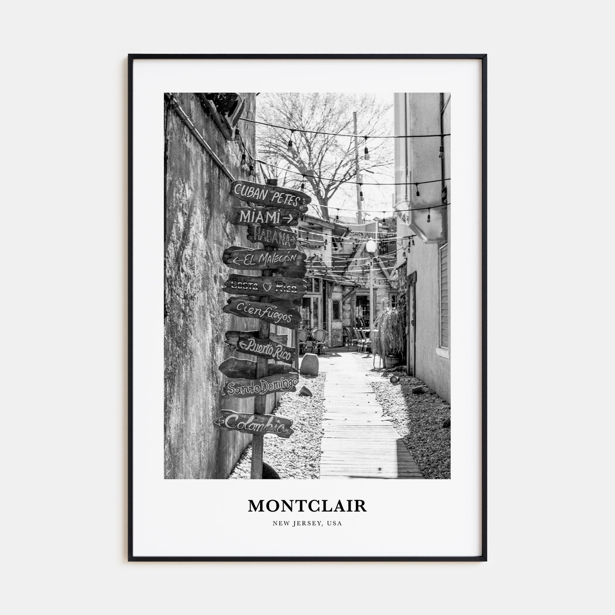 Montclair Portrait B&W Poster