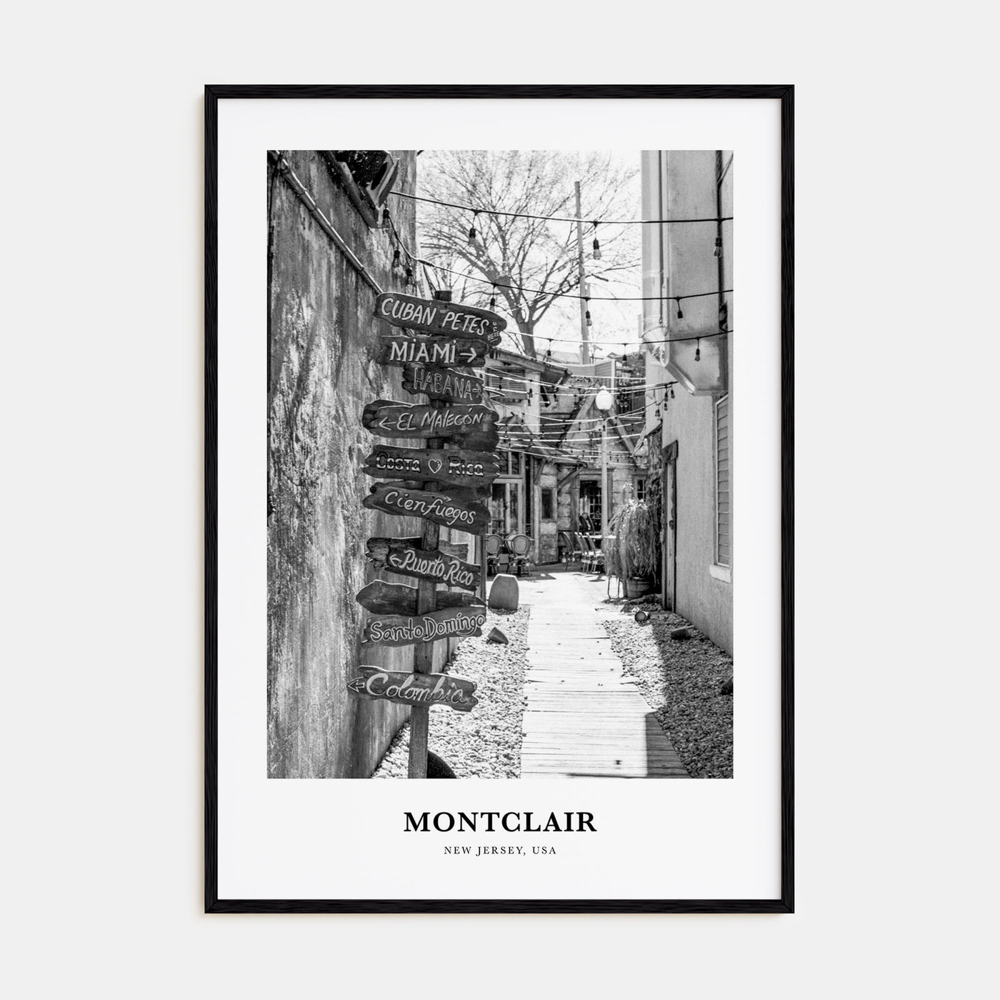 Montclair Portrait B&W Poster