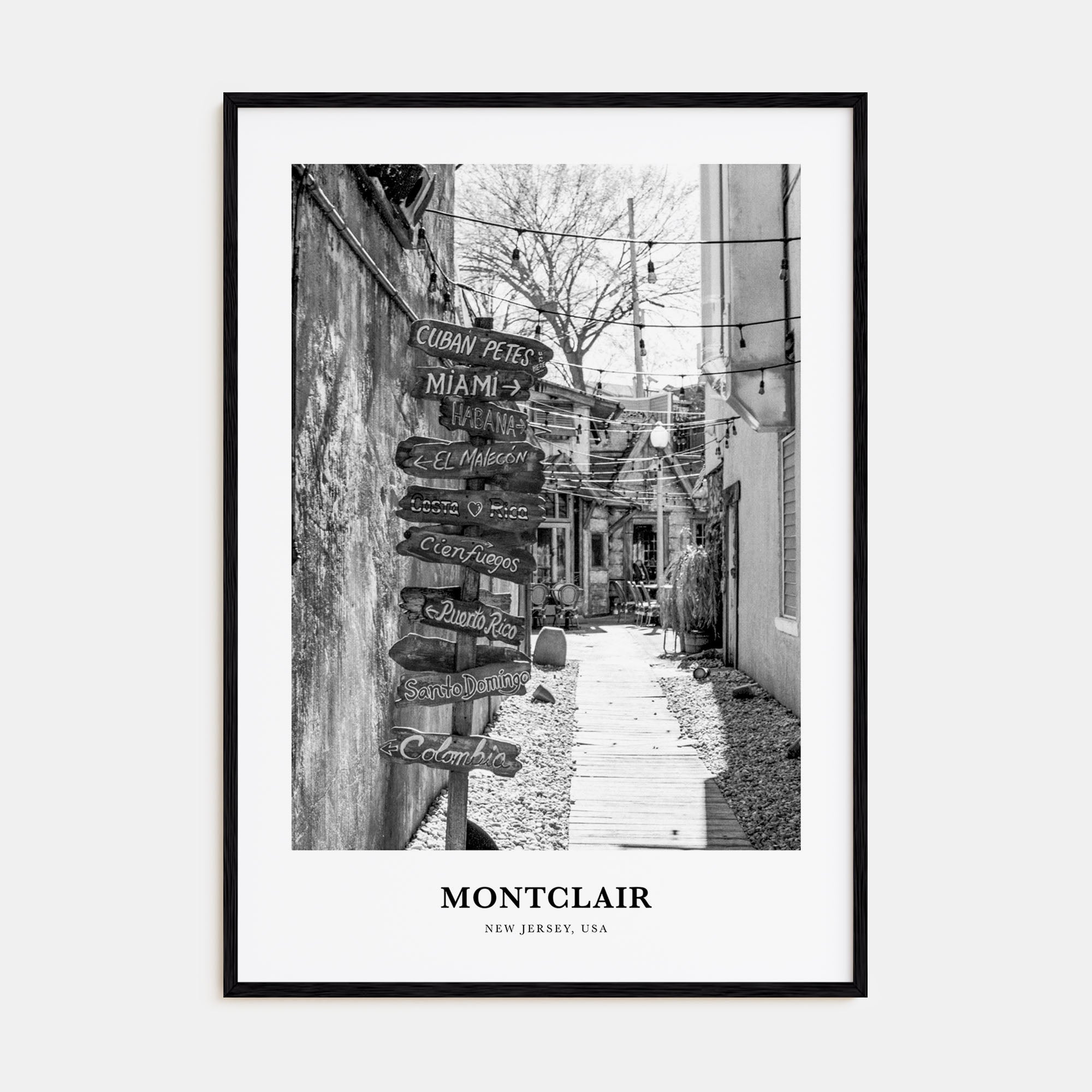 Montclair Portrait B&W Poster