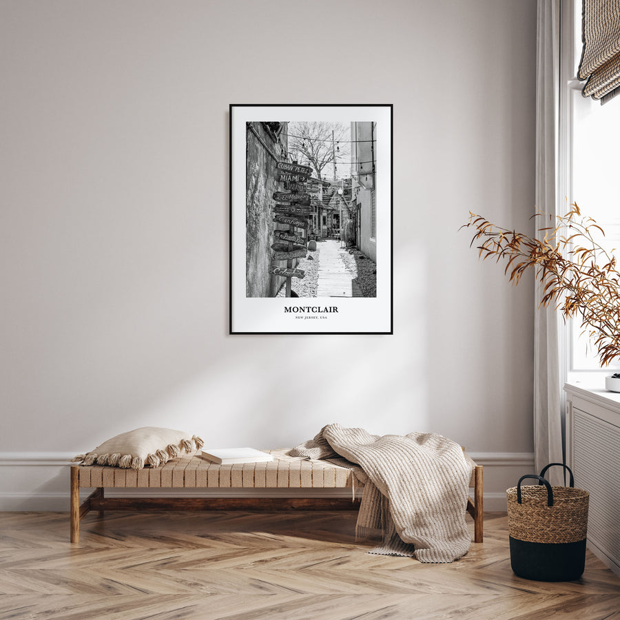 Montclair Portrait B&W Poster