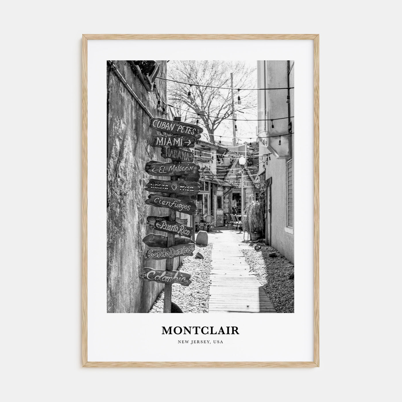 Montclair Portrait B&W Poster