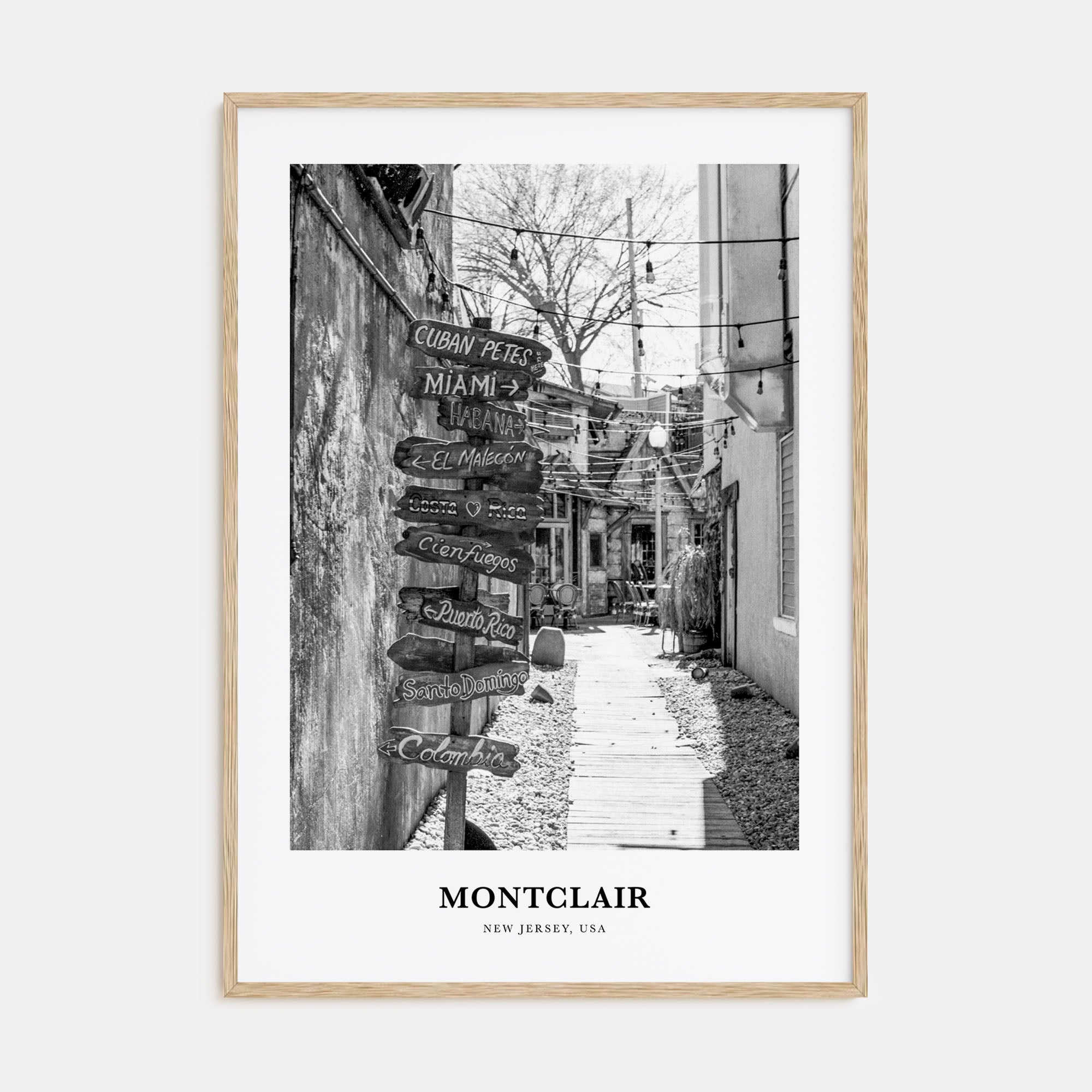 Montclair Portrait B&W Poster