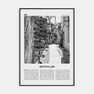 Montclair Travel B&W Poster