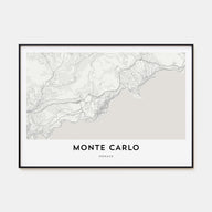 Monte Carlo Map Landscape Poster