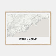 Monte Carlo Map Landscape Poster