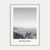 Monte Carlo Portrait B&W Poster