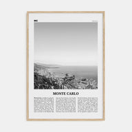 Monte Carlo Travel B&W Poster