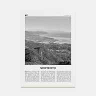 Montecito Travel B&W Poster