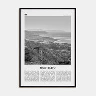 Montecito Travel B&W Poster