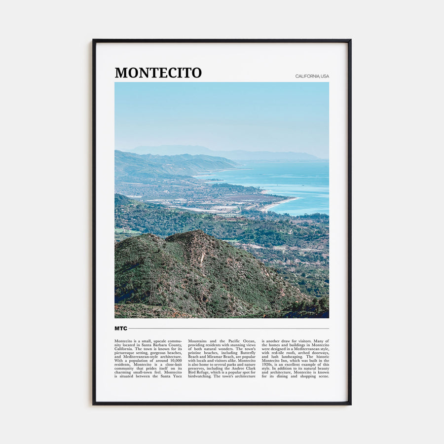 Montecito Travel Color Poster