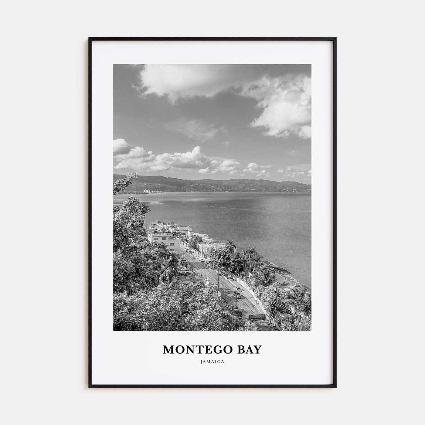 Montego Bay Portrait B&W Poster