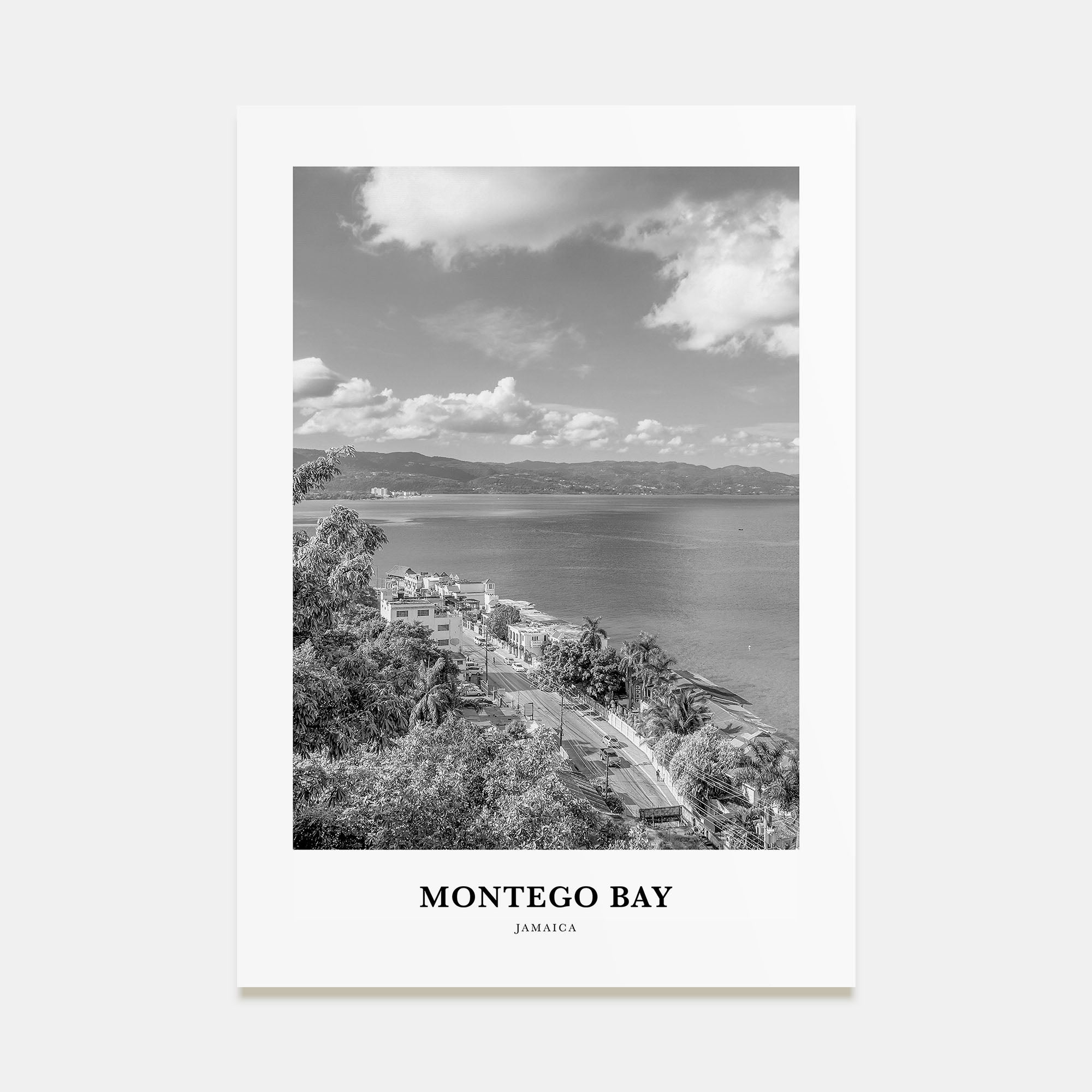 Montego Bay Portrait B&W Poster