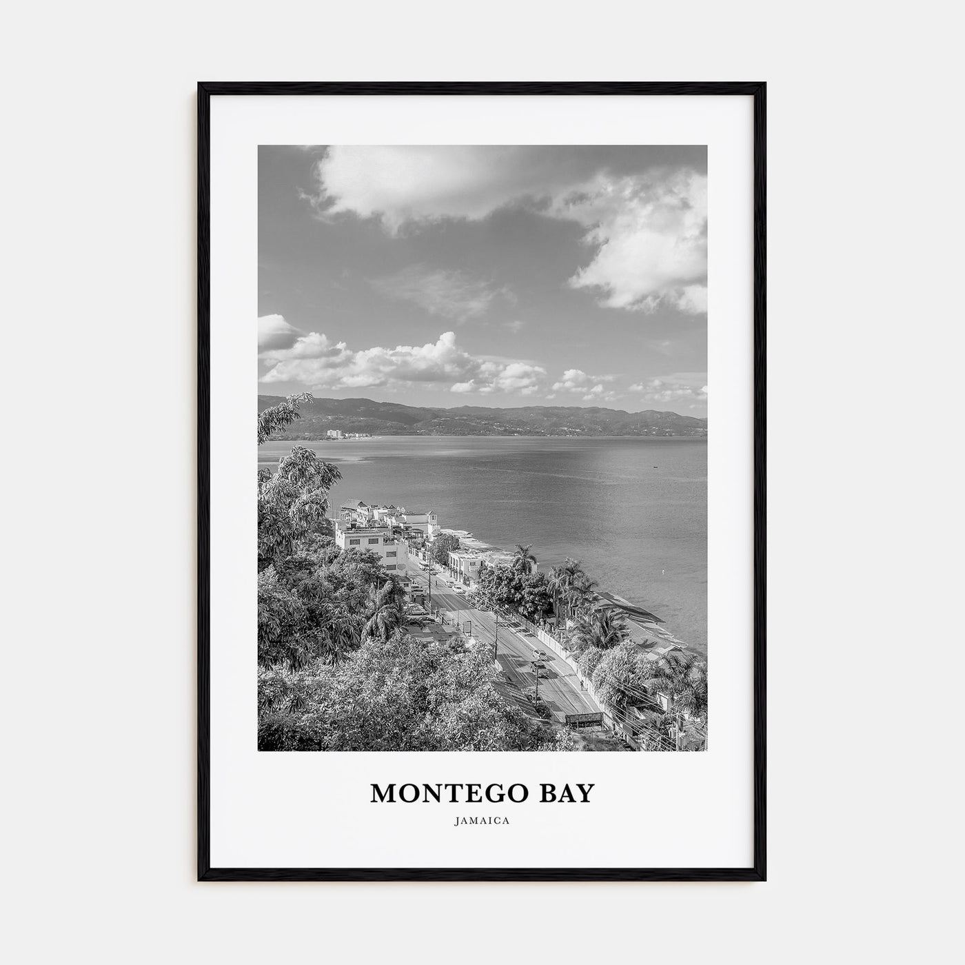 Montego Bay Portrait B&W Poster