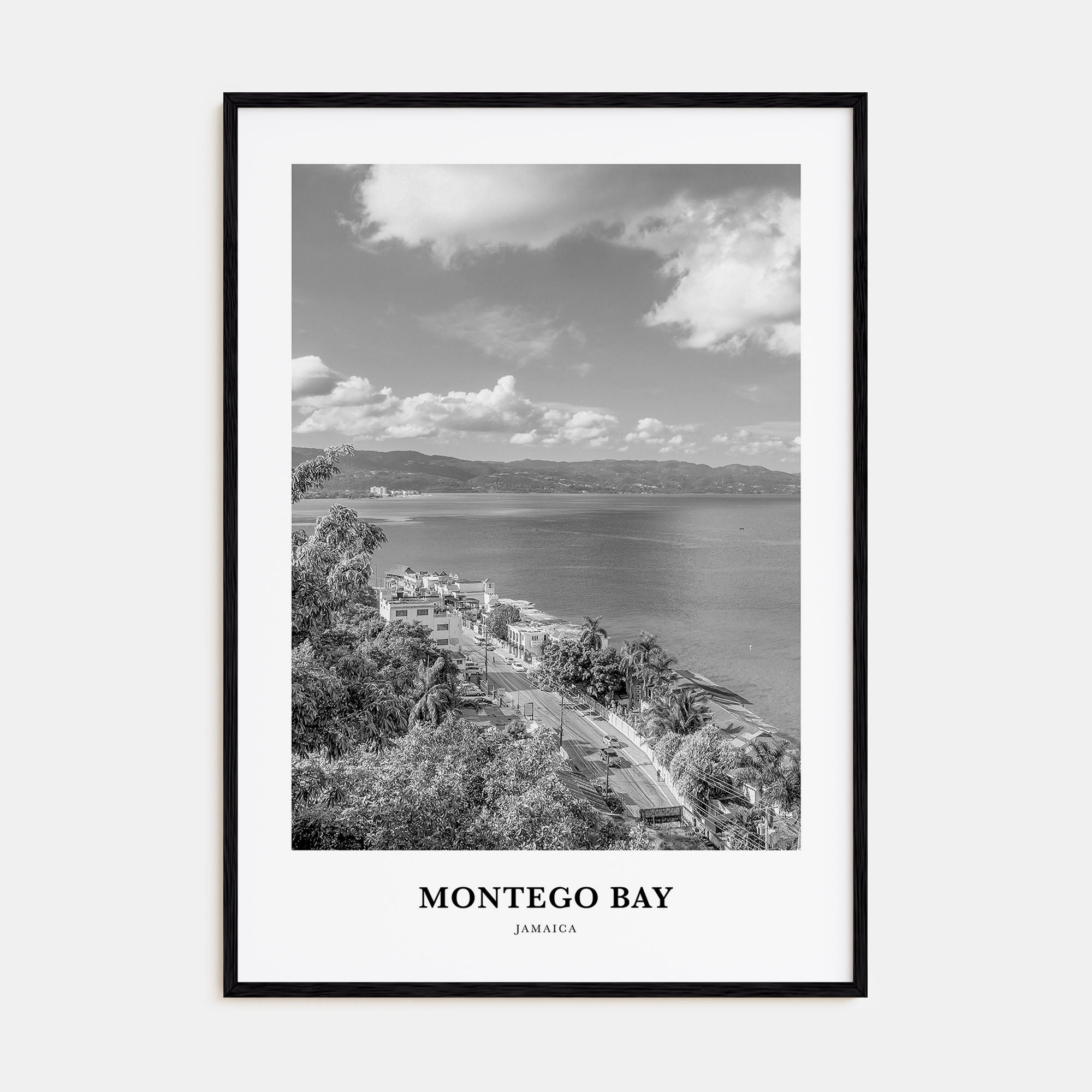 Montego Bay Portrait B&W Poster
