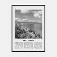 Montego Bay Travel B&W Poster