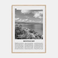Montego Bay Travel B&W Poster