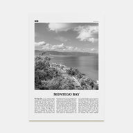 Montego Bay Travel B&W Poster