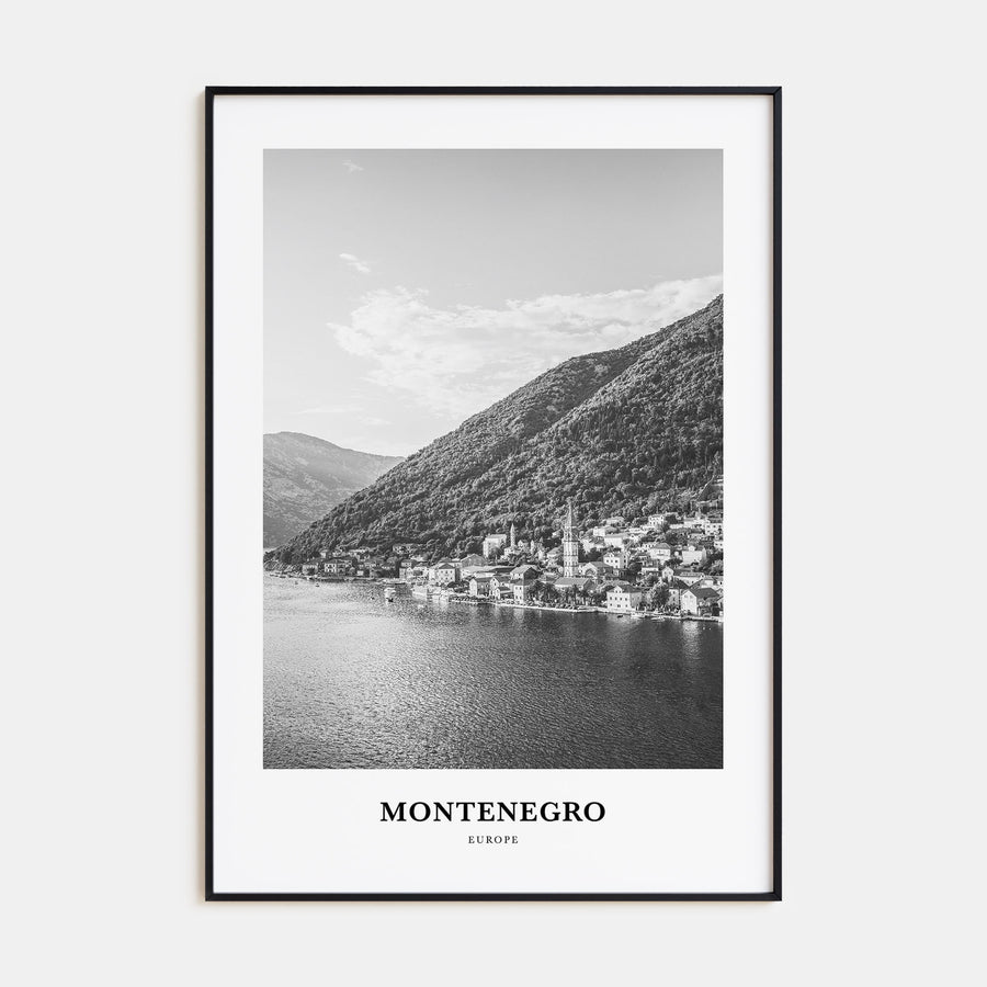 Montenegro Portrait B&W Poster