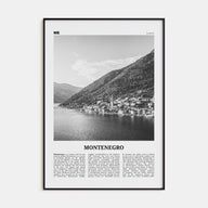 Montenegro Travel B&W Poster
