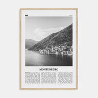 Montenegro Travel B&W Poster