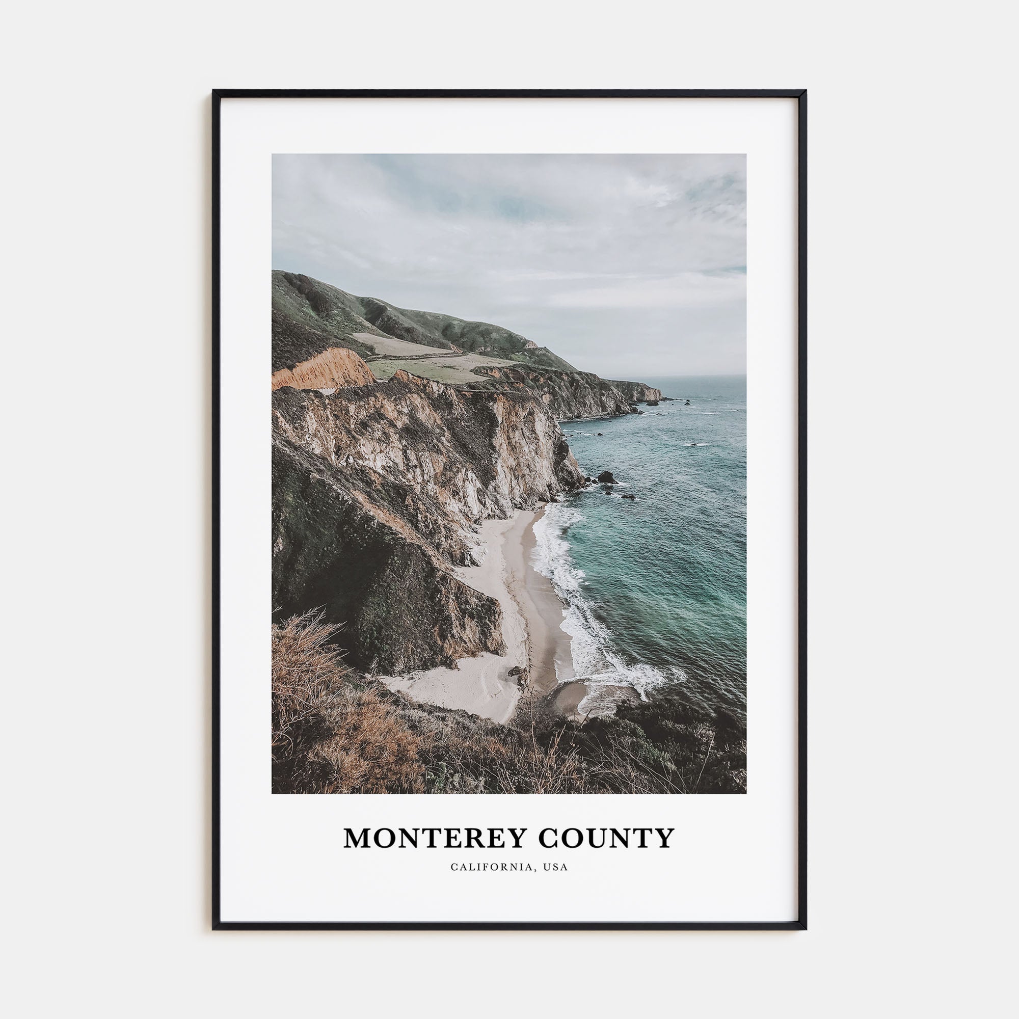 Monterey County Portrait Color Poster