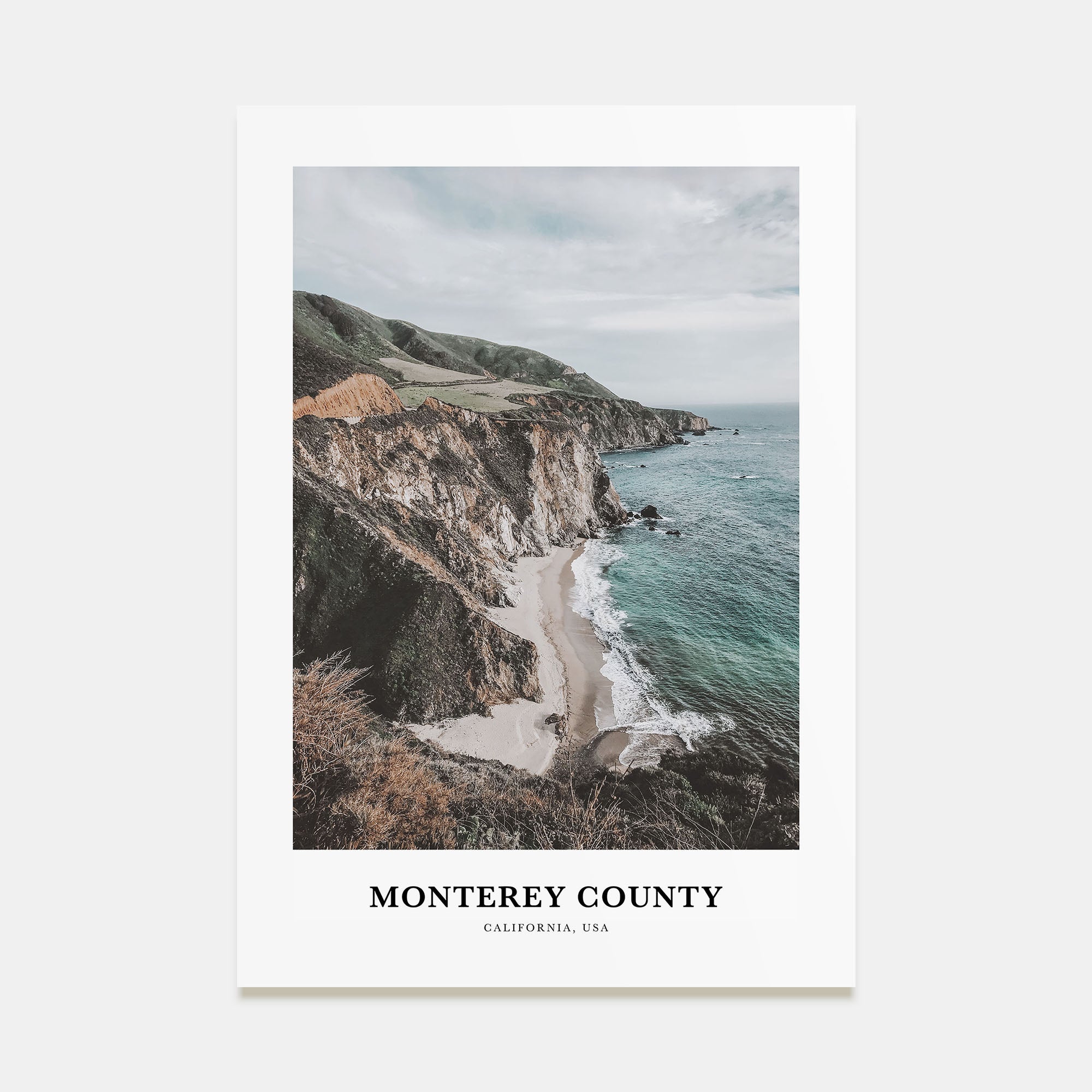 Monterey County Portrait Color Poster